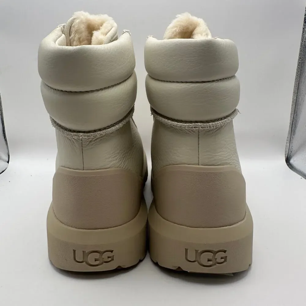 UGG Neumel High Men's 4 Weather Hybrid Leather Boots Birch/White 1158208